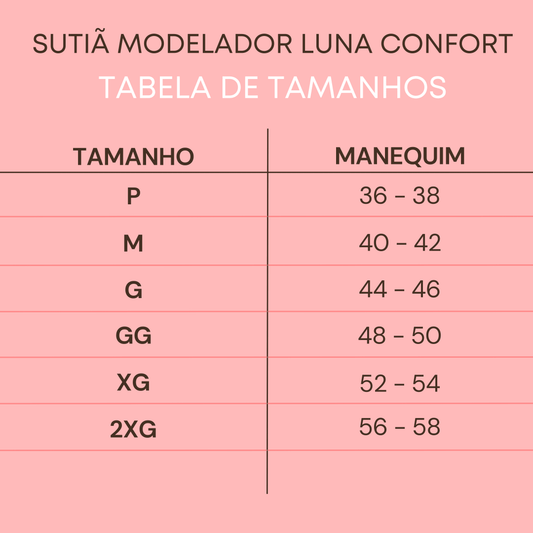 Sutiã Modelador Luna Comfort